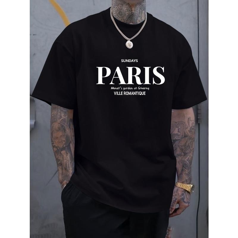 

European Size Men s Versatile T-Shirt Base Layer Summer Clothing 4XL