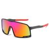 Modische Sonnenbrille mit großem Rahmen für Herren, zum Fahren im Freien, übergroße Sportbrille, bunte, nicht polarisierte Brille