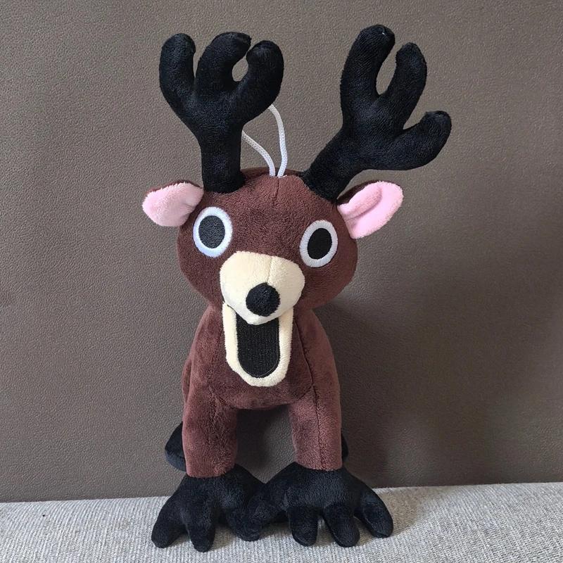New 99 Nights In The Forest Monster Deer Plushie Cartoon Milu Deer Stuffed Game Peripherals Soft Pillow Halloween Toy Fans Gifts