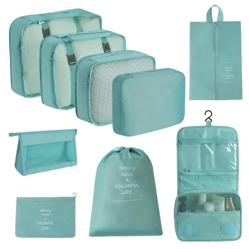 7-Piece Travel Storage Bag Set for Clothing and Luggage Organization