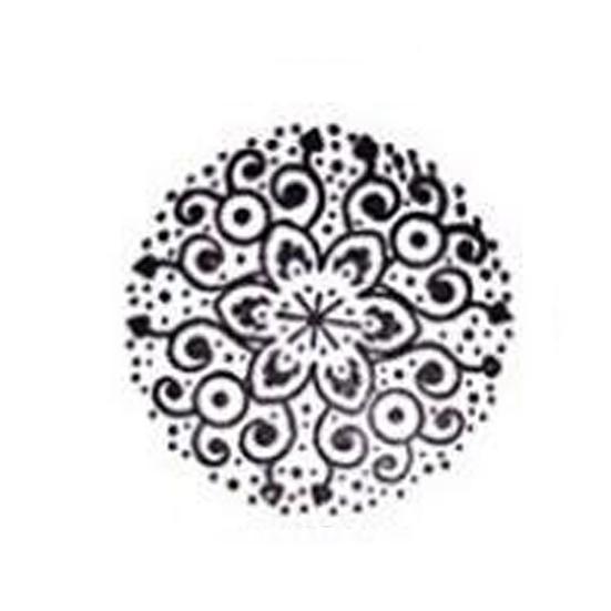 6ks inovativní razítko s širokým použitím opakovaně použitelné kompaktní razítko s květinovým vzorem pro každodenní použití