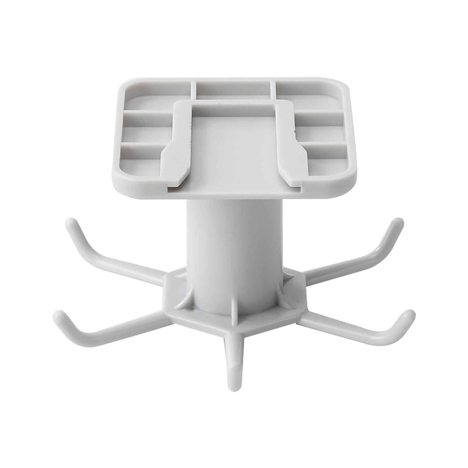 

Кухонний перевернутий поворотний кронштейн з 6 гачками One Size білий