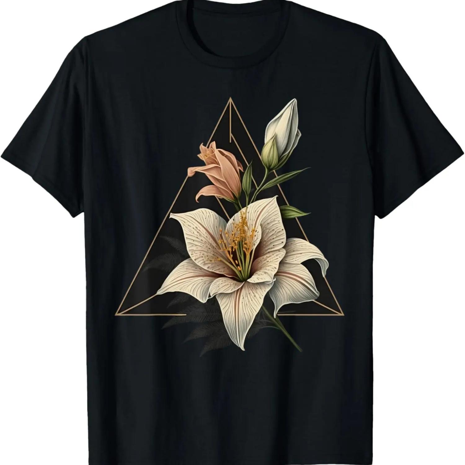 

Abstract Geometric Lily T-Shirt XXXXXL чёрный