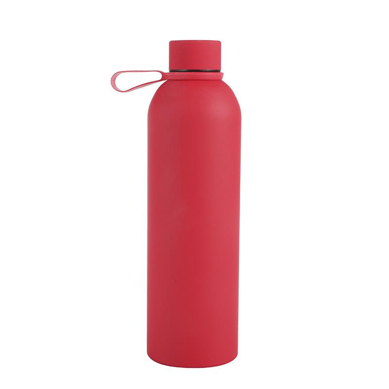 750ml Frosted Stainless Steel Sports Thermos Bottle with Narrow Mouth