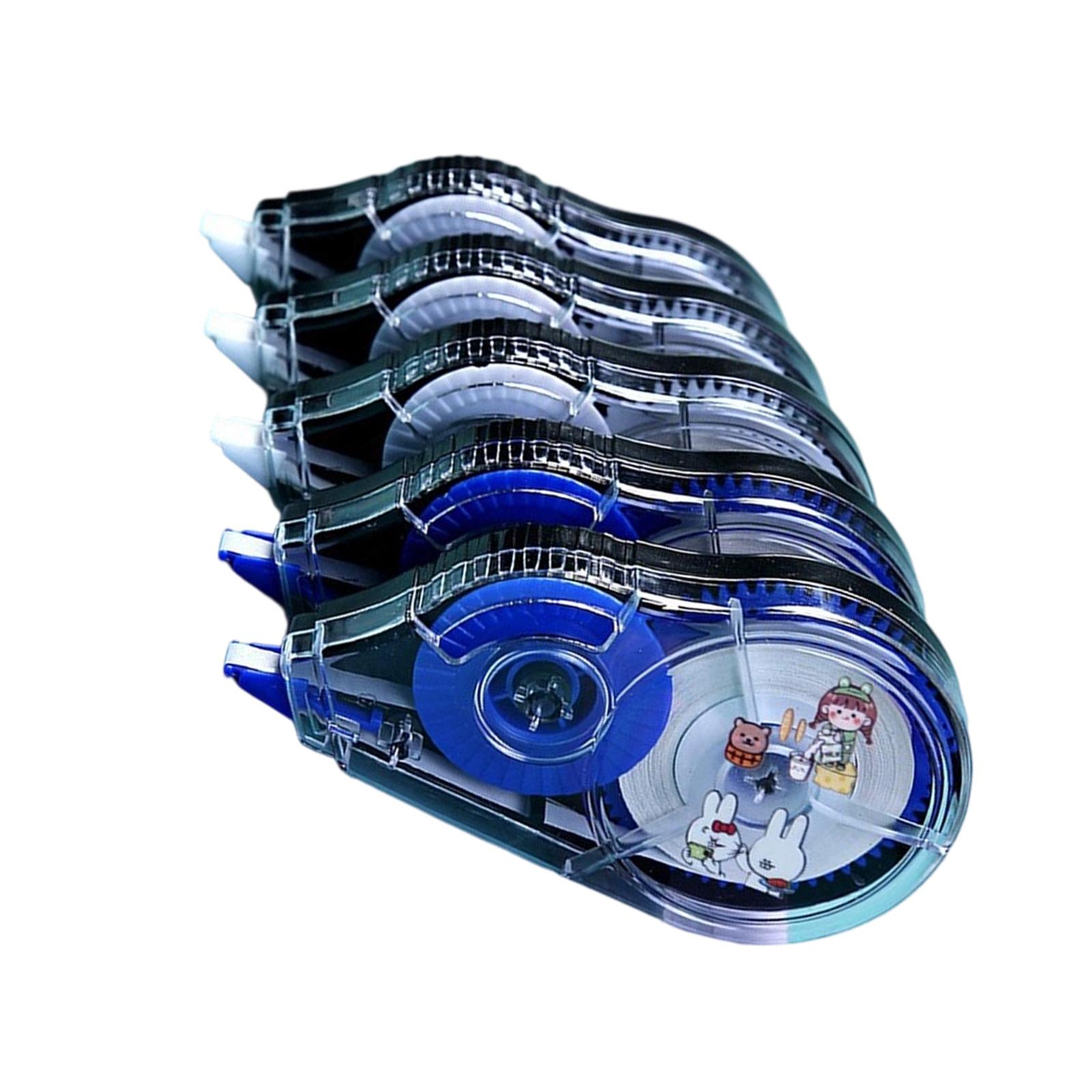 

5 шт. Корректирующая лента Белая лента Клейкие ролики Большой емкости Корректирующие ролики для мгновенных исправлений B