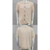 Mens Short Sleeve Polo Neck Knit Cardigan Hollow Out Slim Fit Young Adults