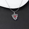 The Vampire Diaries Necklace Vintage Katherine Pendant Fashion Movie Jewelry Cosplay For Women Red Zircon Talisman Necklace