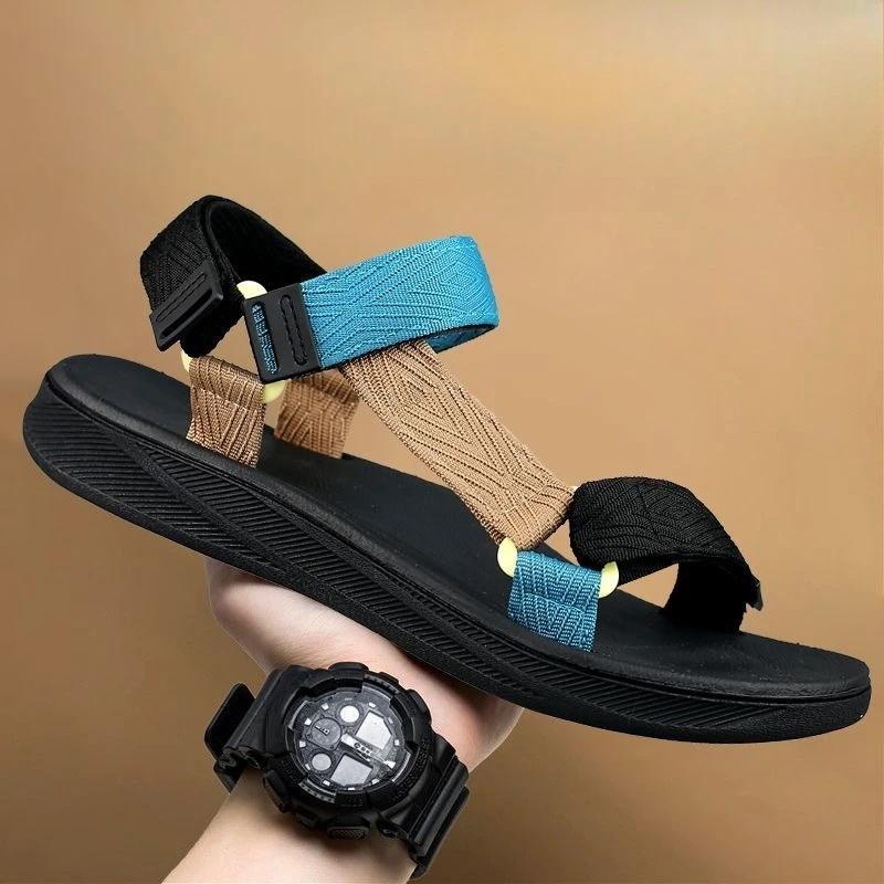 Fashion Trekking Shoes for Men Ultralight Outdoor Hiking 39 Original Color High Quality Open Toe Buy Trend 2025 Summer Pvc Man Sandals