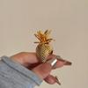 Retro Stackable Pineapple Rings Metal Design Hand Jewelry Accessory Alloy Texture Suitable for Fashion Women Present