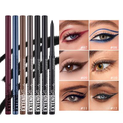 Matita Eyeliner Waterproof Glitter Opaco con Penna Correttore - Asciugatura Rapida, Lunga Durata, Applicazione Liscia In Blu, Marrone e Altro