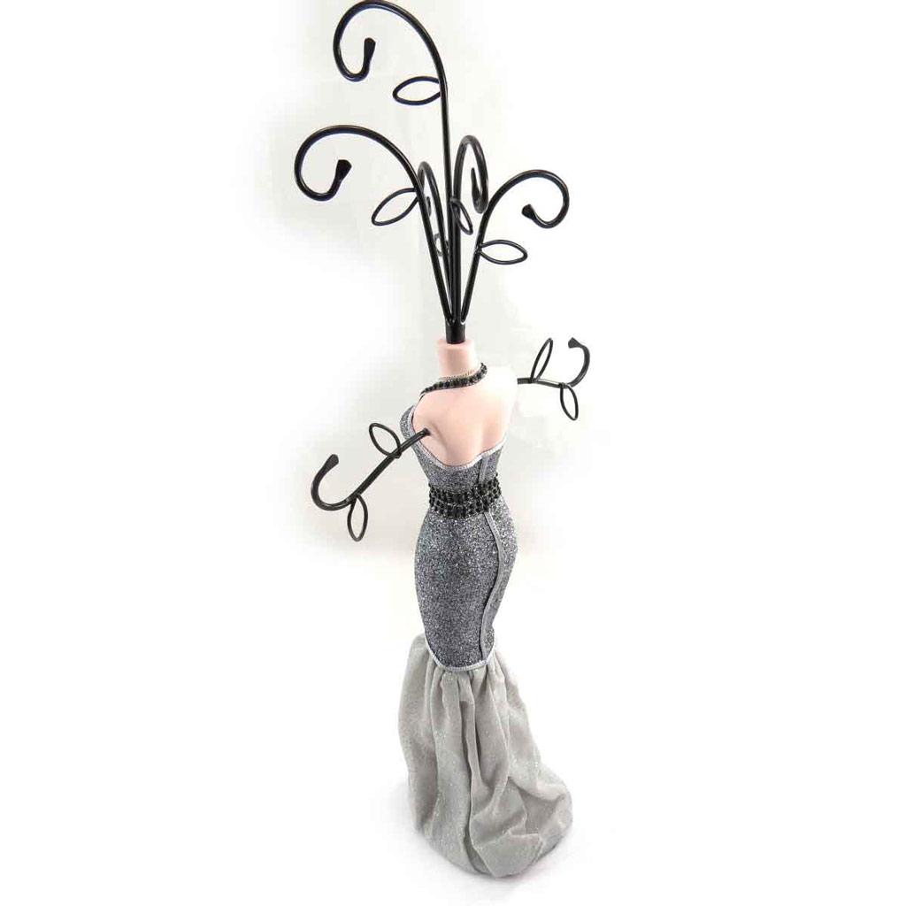 Les Trésors De Lily [J8341] - Gray 'Belle Epoque' Necklace Holder