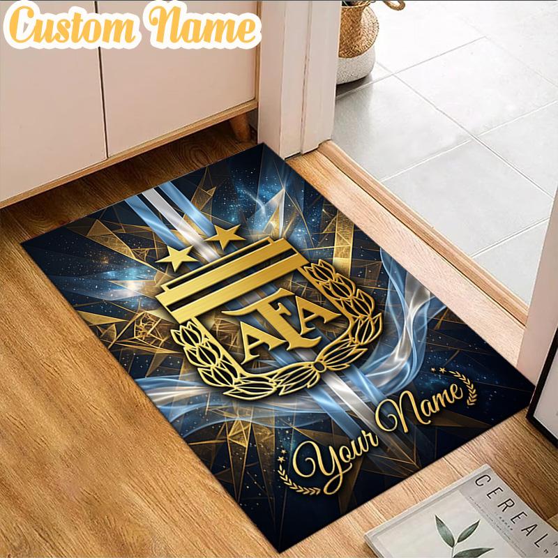 Custom Name Argentina football team Rug, Office Rug, Chair Rug, Carpet for Living Rooms, Doormat Game Rug Home Decor Christmas Gifts