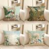 Pc Classic Mughal Garden With Peacock Pillow Case Fashion Square Pillowcase Bedroom Sofa Room Ins Decoration Leisure