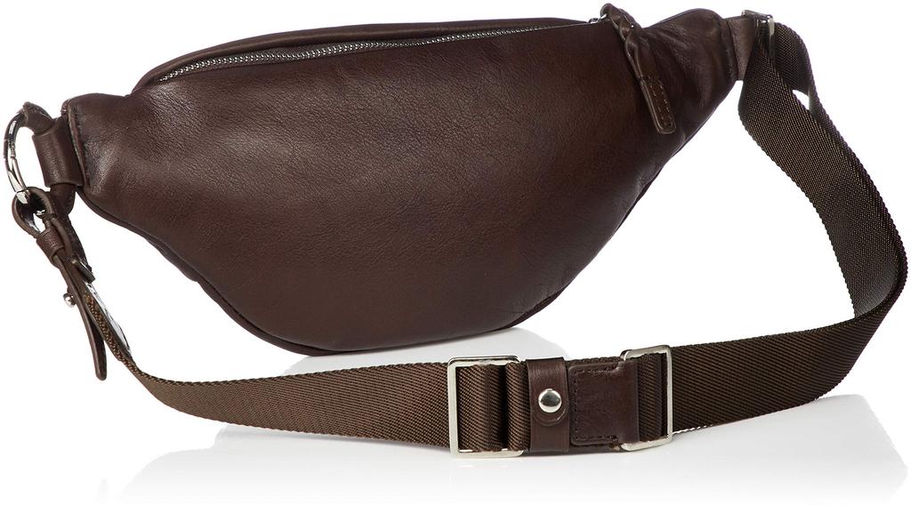 P.I.D. Leather Waist Bag PAQ202, Genuine Cowhide Leather, Body and Waist, Chocolate