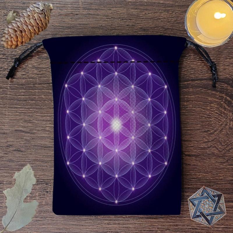 Mini Jewelry Dices Card Gift Bag Drawstring Pouches Bag Divinations Tarots Bag