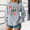 Women's Loose Comfortable Casual Fashionable Character Printing Round Neck Long Sleeved Sweatshirt