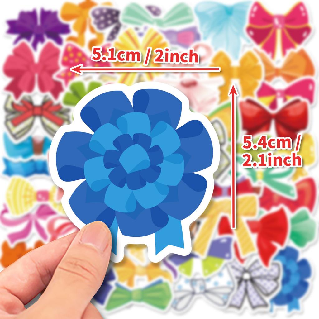 50 Bow Stickers New Product Internet Celebrity Girl Princess Little Girl Bow Children Puzzle Reward Stickers