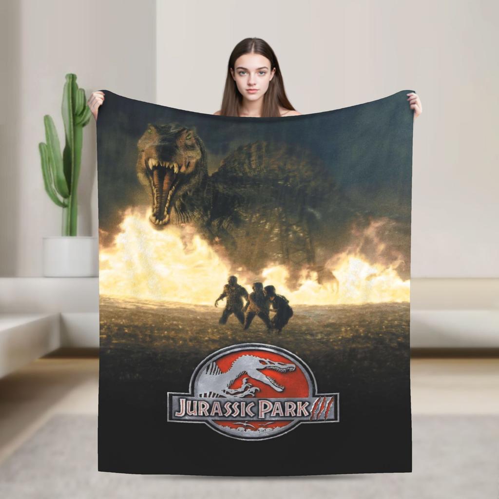 Dinosaur World Blanket Quality Super Warm Jurassics Park Throw Blanket Winter Girls Boys Living Room Fashion Bedspread