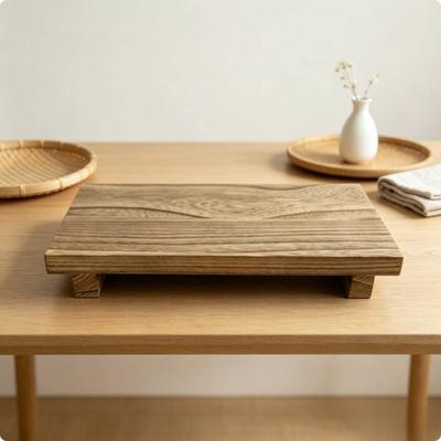 Stabiler Seifenhalter Ständer | Rechteckig, Holz Display Riser, Kompakt, Deko,