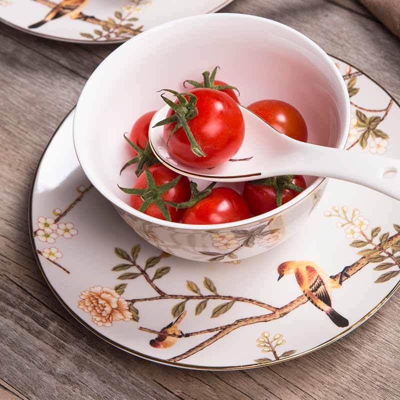

Duoyangwu Joyful Magpies 16-Piece Ceramic Dinnerware Set