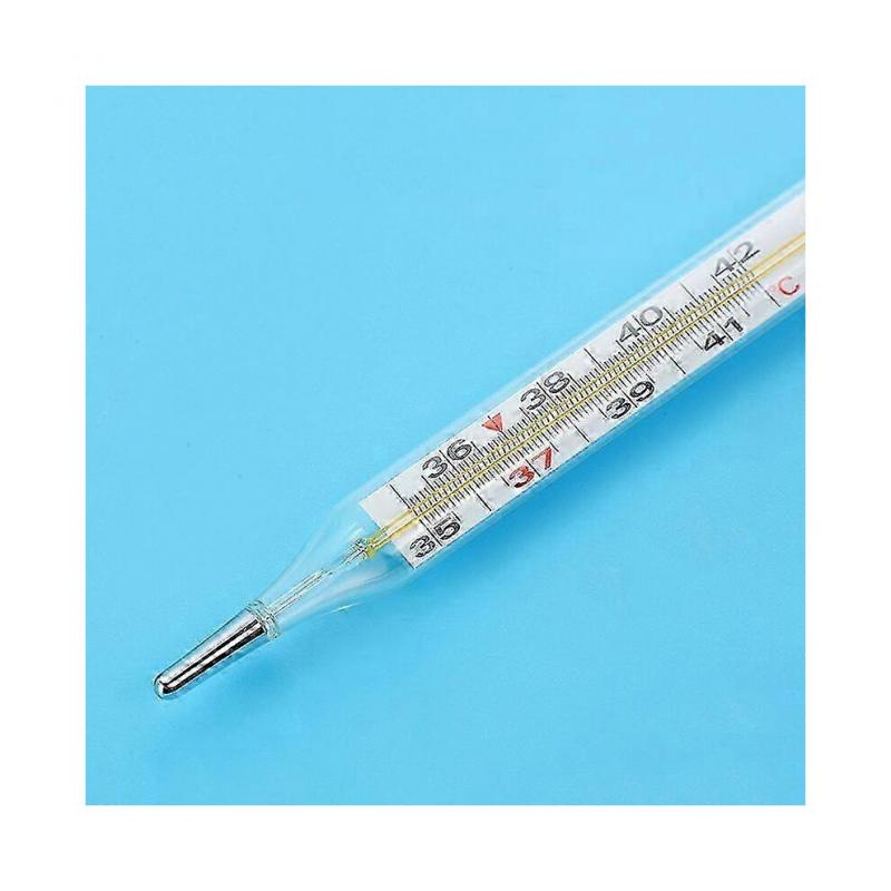 4Pcs Medical Mercurial Glass Thermometer Large Screen Clinical Measuring Equippment