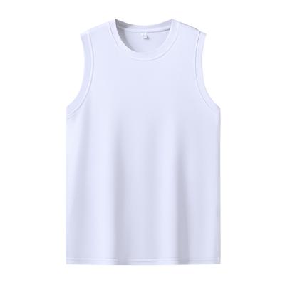 2025 New Summer T-shirt Vest Men's Round Neck Casual Large Size