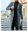 2025 Autumn/Winter Men's Woolen Coat - British Fashion, Long Style, Trendy Temperament, Long Sleeve Outerwear