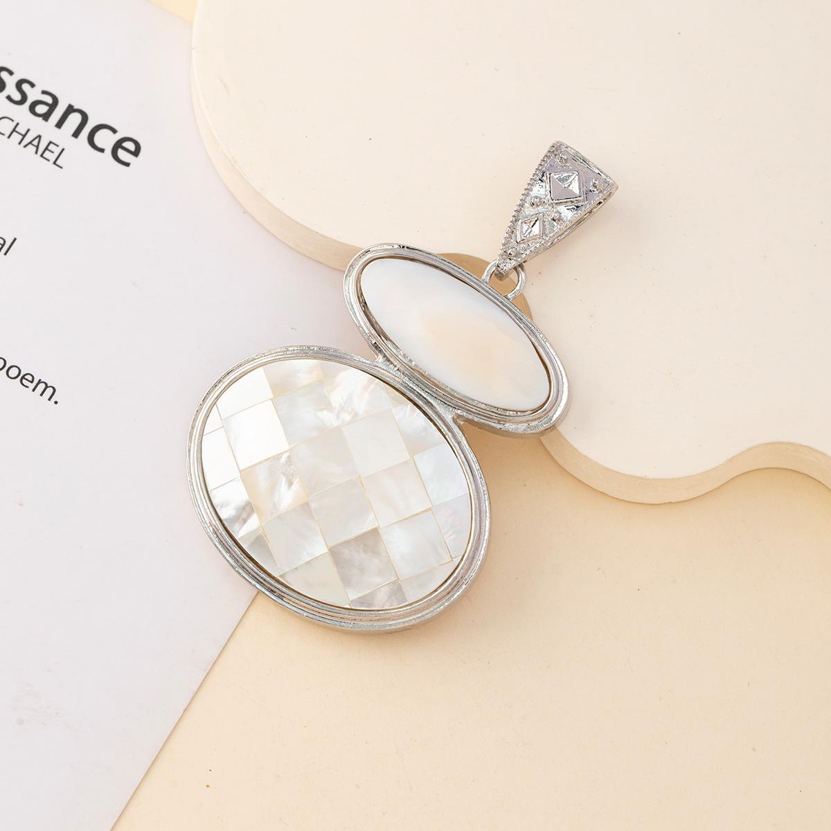 

1 шт. Уникальная подвеска в виде тыквы из натуральной ракушки, модные женские и мужские подвески для изготовления ювелирных изделий, поделок на Рождество и День матери, товары для творчества «сделай сам» 1Pc/59×42mm