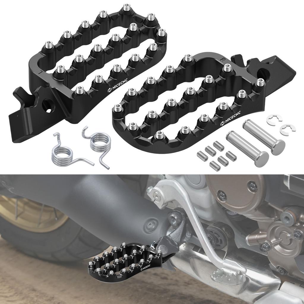Motorcycle Wide Footrests/Foldable Brake Pedal/Lever Extension Tip for Honda CRF1100L Africa Twin/Adventure Sports 2020-2026 