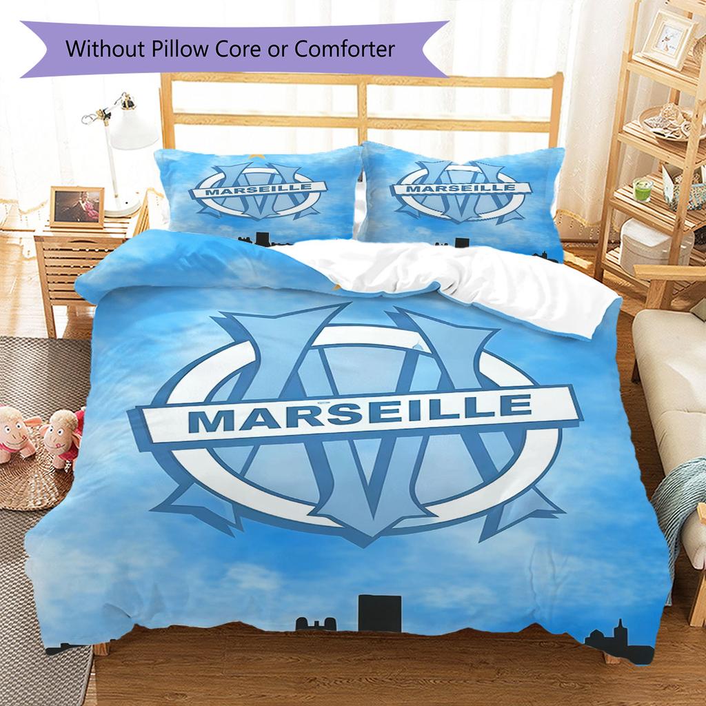 OM team Bedding Quilt Set Quilt Cover Pillowcase Home Decoration Birthday Gift (1 * duvet cover + 2 * pillowcase, without core)