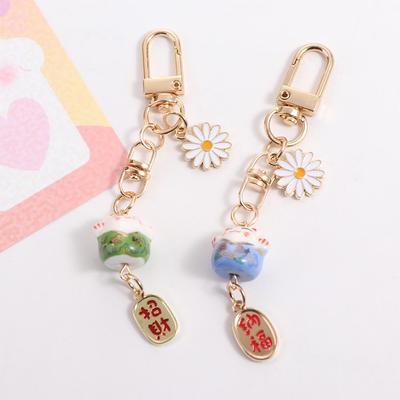 Phone Charms DIY Mobile Phone Straps Maneki Neko Trinkets Lucky Cat Keychain Mobile Phone Lanyard