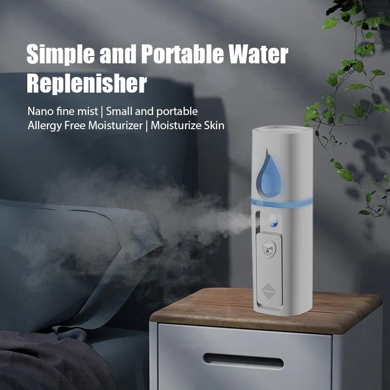 Portable Mini NANO FACIAL MISTER for Indoor Outdoor Room Handy Face Mist Humidifier
