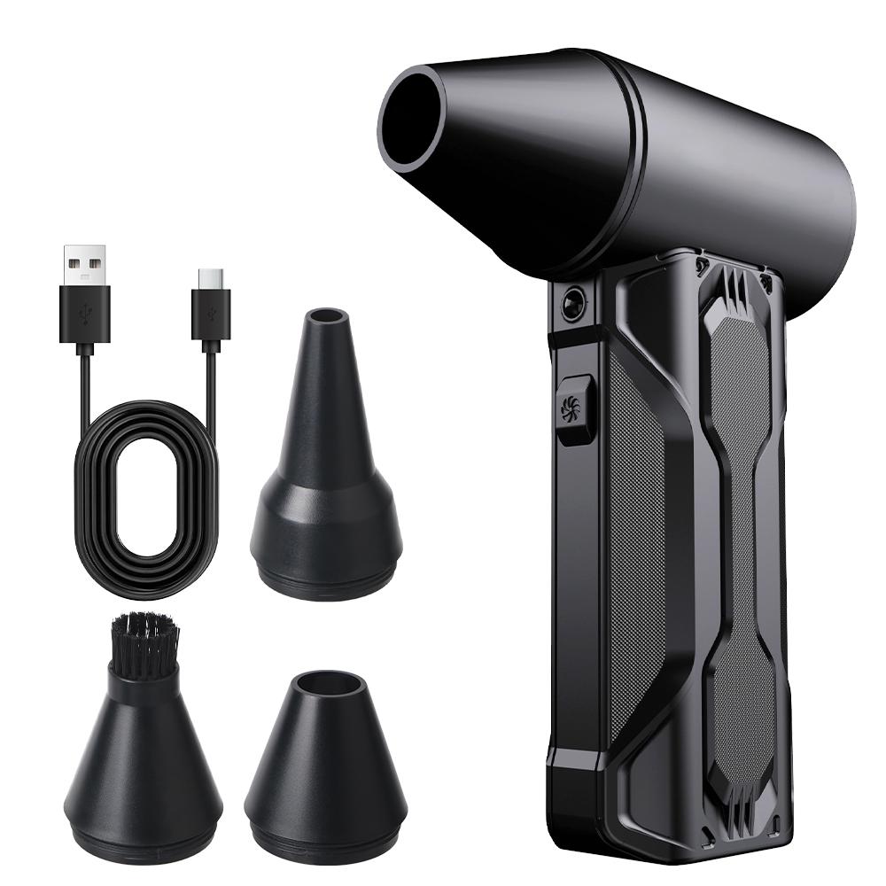 Type-C Charging Turbo Jet Fan 130000RPM Car Fan 5 Outlet Nozzles Portable Blowing Snow Cleaning Blower Tool Electric Air Duster