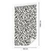 Wallpaper Black and white flowers gray, soft shapes 50x1000