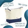 Trousse maquillage - PLANETEE - Meilleur secrétaire du monde (fond bleu) - Grand format - Sublimation HD - Coton FR