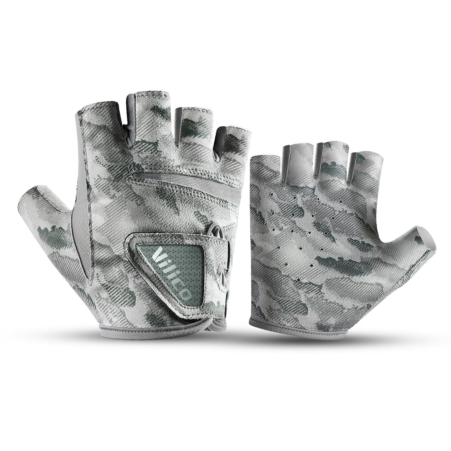 

Protection Fishing Fingerless Gloves Sun Protection Gloves Men Women For Outdoor, Fishing, Kayaking, Hiking, Paddling M