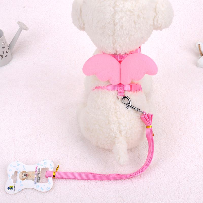 Small Pet Harness with Angel Wings - Multiple Colors Available