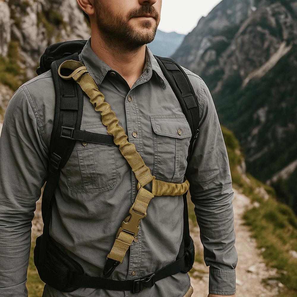 with Shoulder Pad Single-Point Sling Strap Adjustable Outdoor Game Task Rope Men Women