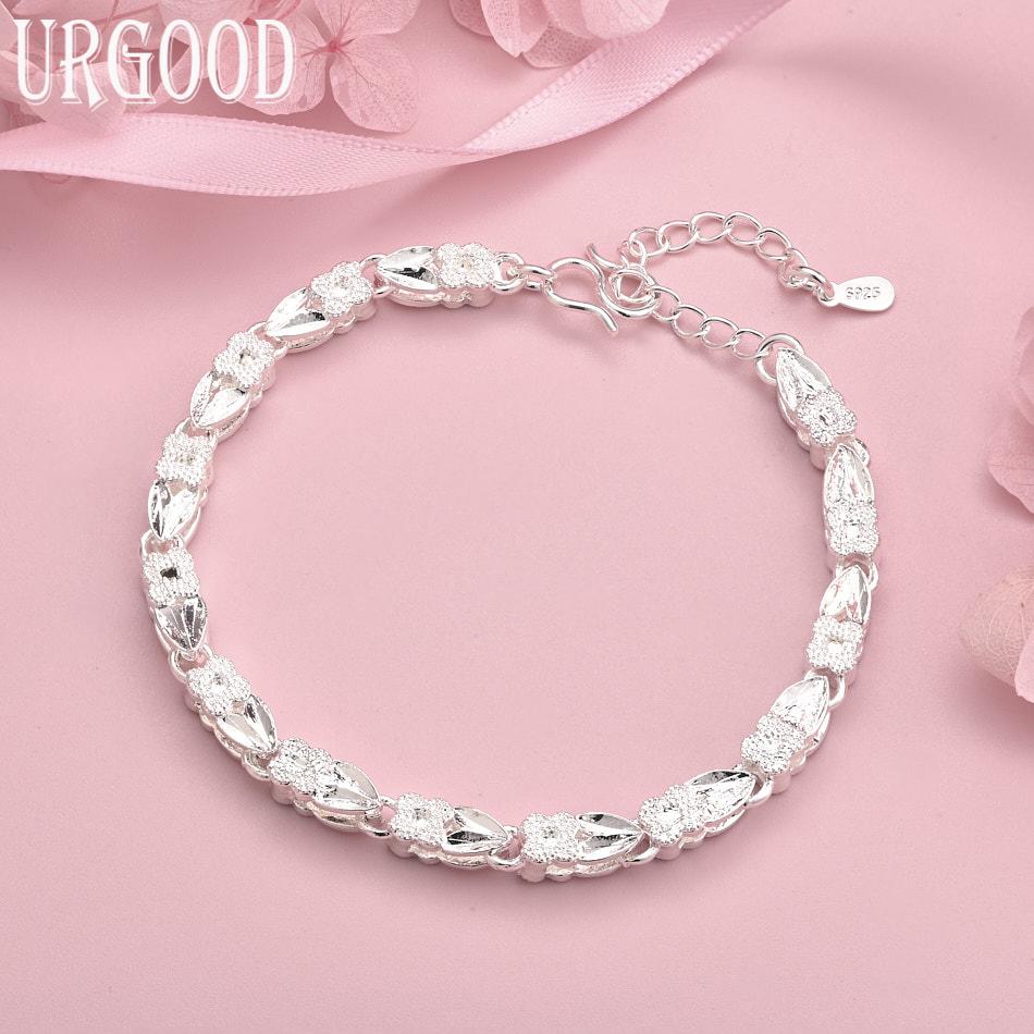 925 Sterling Silver Fashion Bracelet Wedding Jewelry