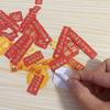 40pcs Good Luck Mini Couplet Stickers Pasteable Spring Festival Couplet Stickers  Home Decoration