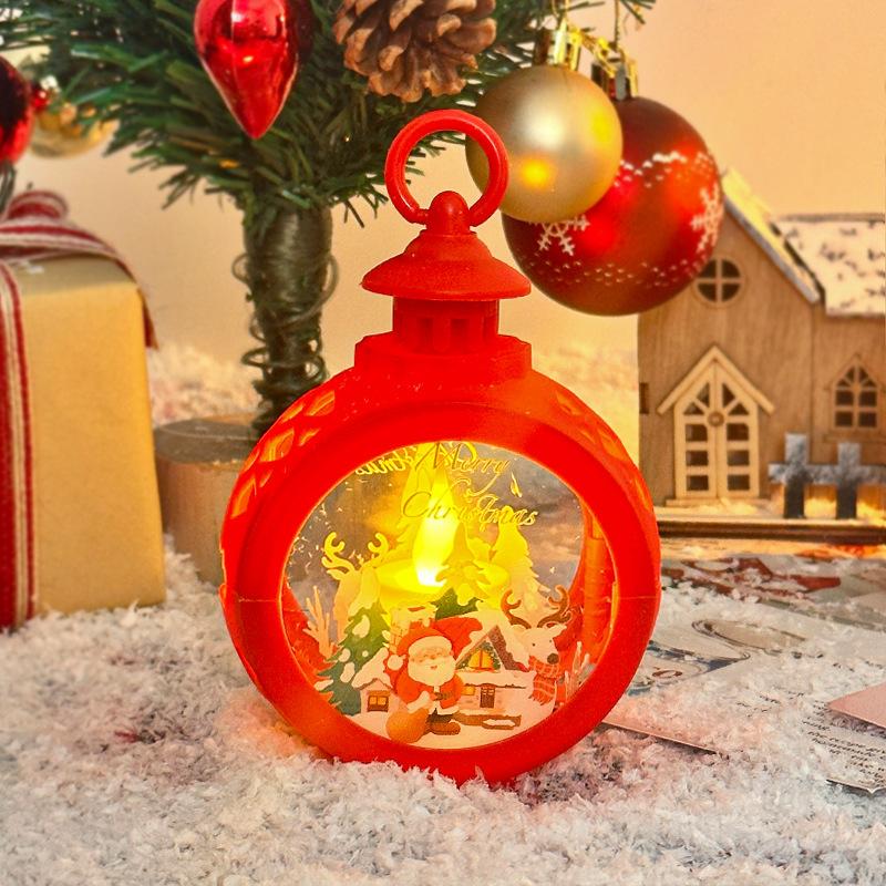 

Рождественский Круглый Ветряной Фонарь Светодиодный Электронный Свет Свечи Украшение Атмосферы Детского Сада Old Man with a Backpack