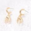 European and American niche fun ocean style metal crab claw earrings simple fashion versatile summer travel women's models