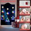 suddus Christmas Window Lights Decoration, Star, Bell & Tree Multicolor