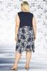 Women's Big Size Dress Plaid Floral Patterned Asymmetrical Cut Below Knee Sleeveless Viscose Dress