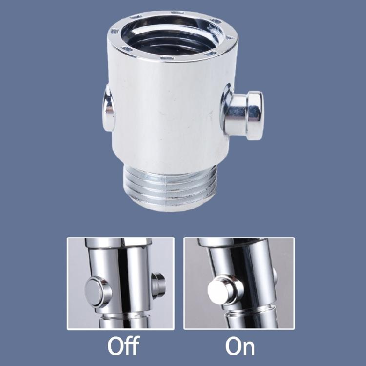 Portable Shower Valves Button Type 1/2Inch Water Flows Control Valves for Easy Installion Designs Bidet Sprayer Use