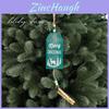 Christmas Themed Pattern Wooden Pendant Decoration Props For Holiday Celebration