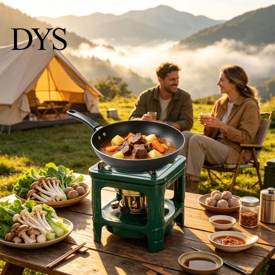 Campingausrüstung Tragbarer Petroleumkocher für Camping, 8-Docht Notfall-Campheizung, Keine Stromheizung Leichter Ofen Brenner Outdoor Wandern