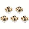 5 Pieces Antique Silver Zinc Alloy Rose Handles, Vintage Dresser/Closet Drawer Knobs for Cabinets & DIY Home Items