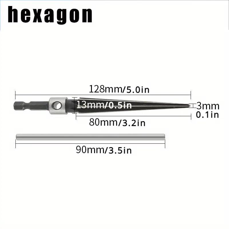 Round Shank 5-16mm Cone Reamer 3-13mm Woodworking Board Chamfer Opening and Expanding Hole Woodworking Tools