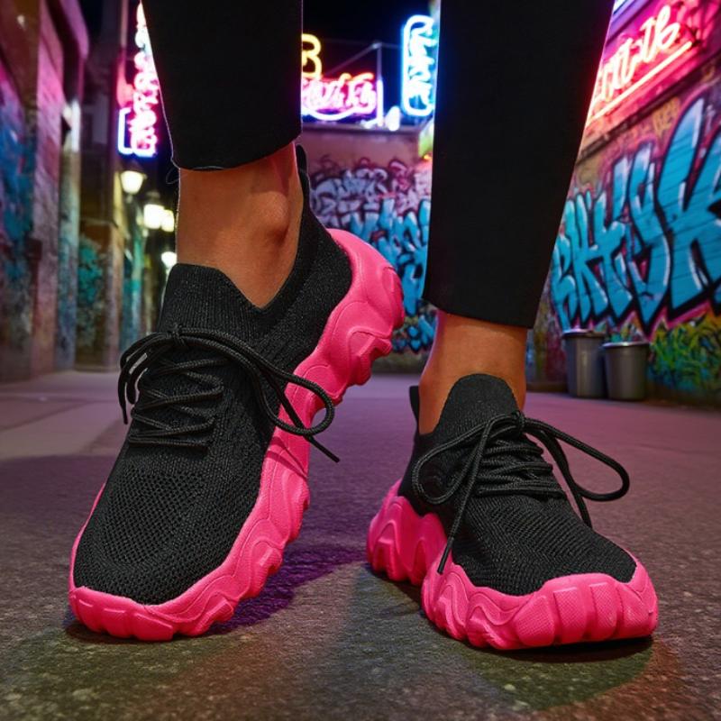 Damen Sneaker Atmungsaktiv Rutschfest Weich Faltbar Reise Sneaker Schlicht Monochrom Mesh Herren Laufschuhe Zapatillas De Deporte